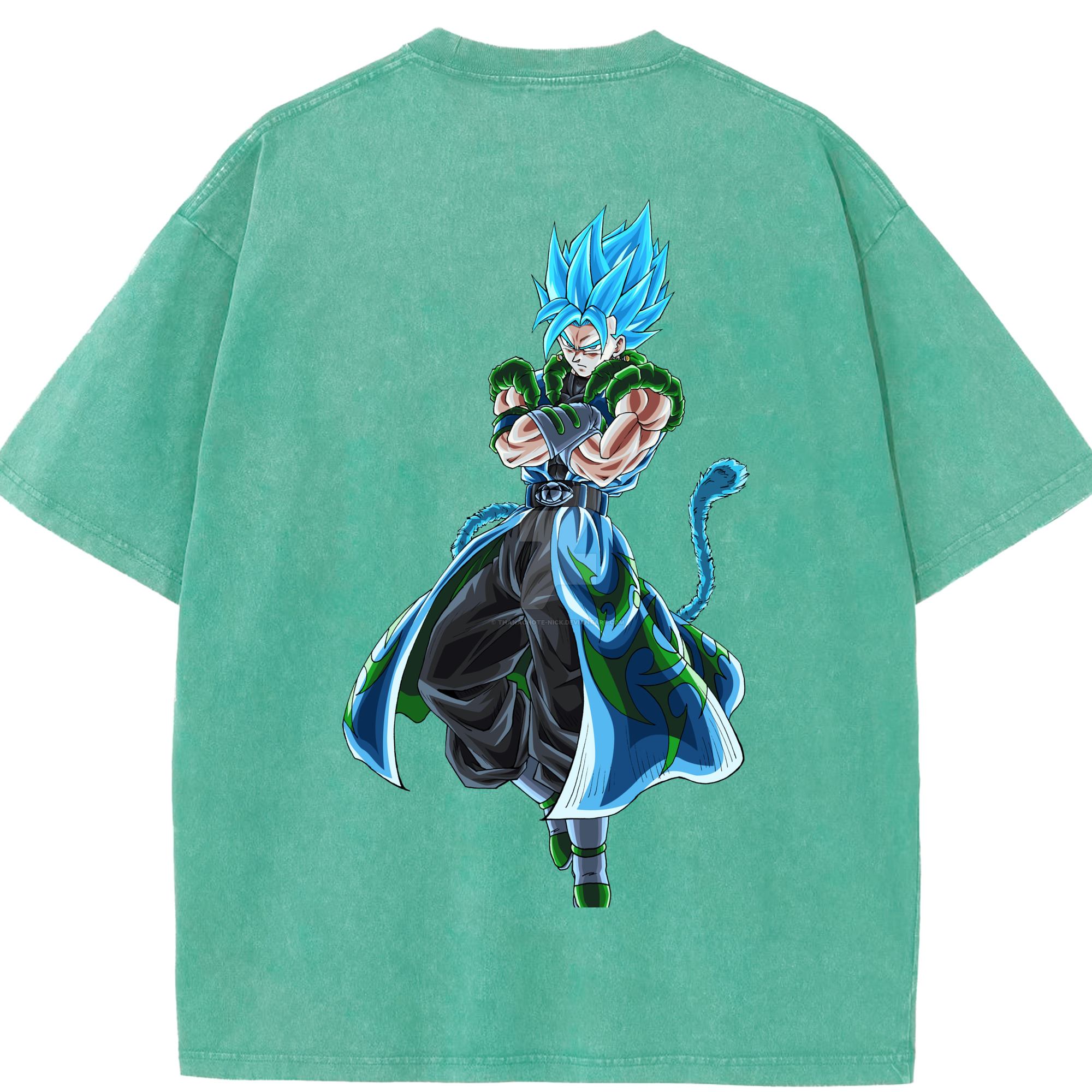 （画像用） ドラゴンボール ベジット DRAGON BALL Vegetto 綿100% ヴィンテージ風 半袖Tシャツ（背面プリント）